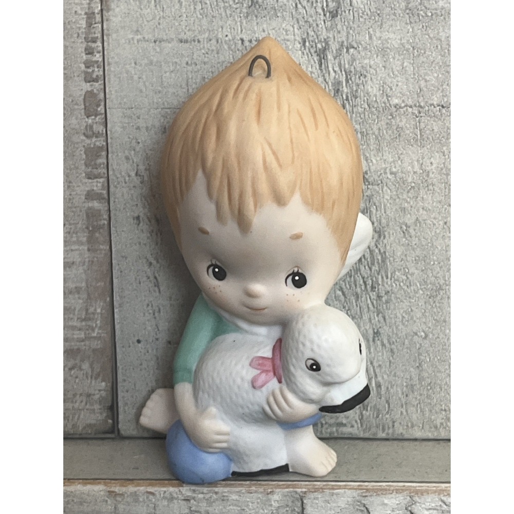 Hallmark 1985 Betsy Clark Hand Painted‎ Vintage Porcelain Figurine Ornament